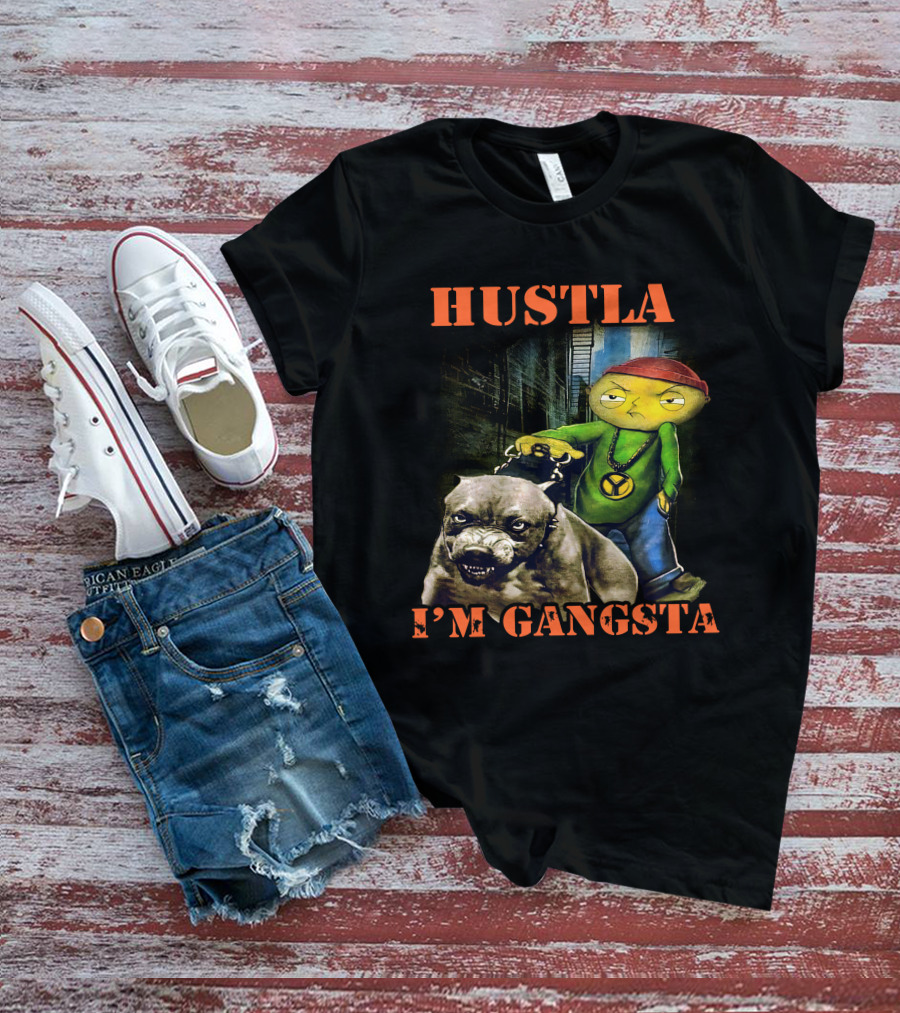 Hustla I'm Gangsta Vintage 90's Stewie MikeDiva T-Shirt