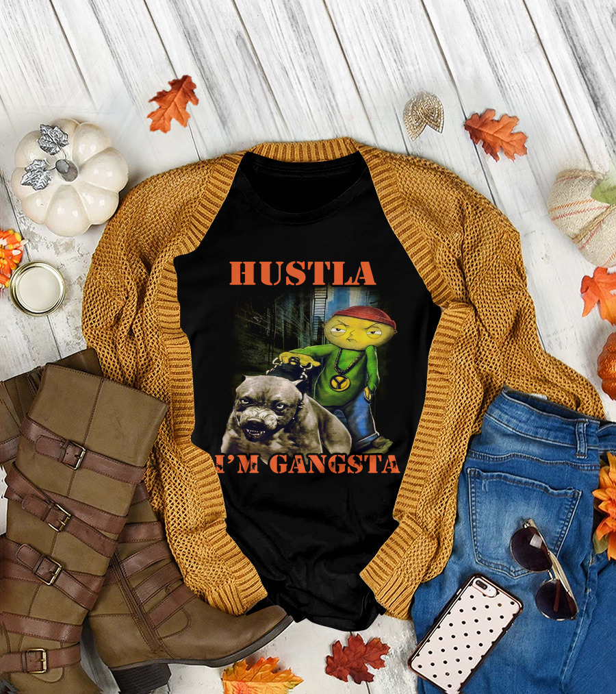 Hustla I'm Gangsta Vintage 90's Stewie MikeDiva T-Shirt