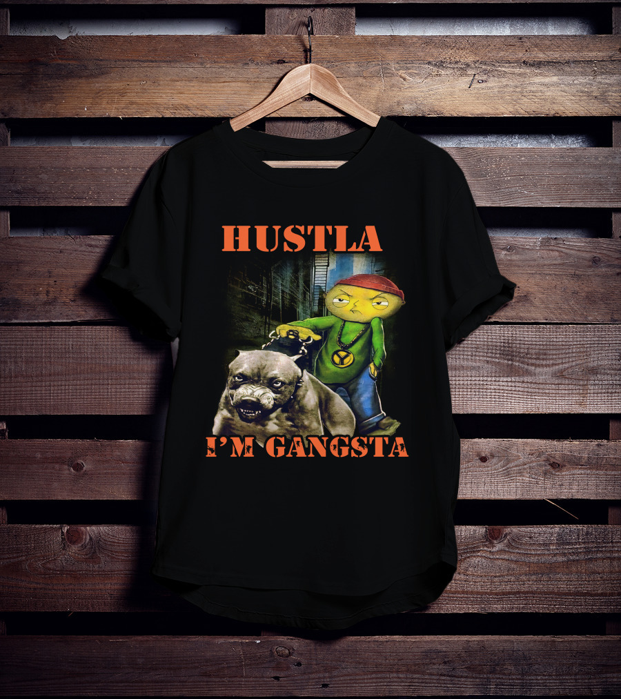 Hustla I'm Gangsta Vintage 90's Stewie MikeDiva T-Shirt