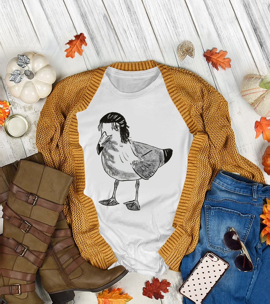 Eren Yeager Seagull Toast Guy Bird Anime Meme T-Shirt