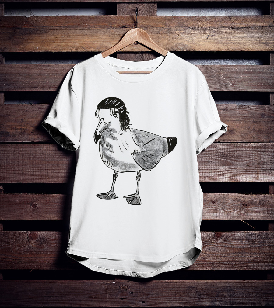 Eren Yeager Seagull Toast Guy Bird Anime Meme T-Shirt