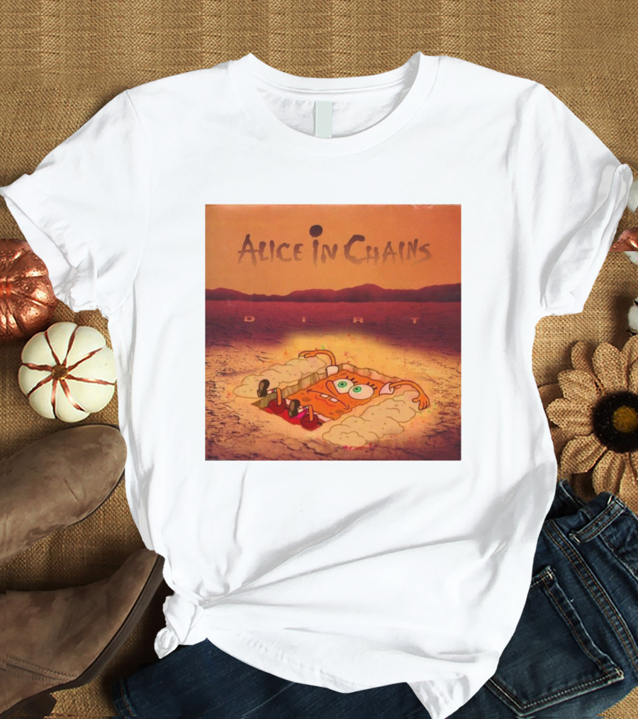 Alice In Chains Dirt Parody SpongeBob SquarePants Mocha Bigwanger12 T-Shirt