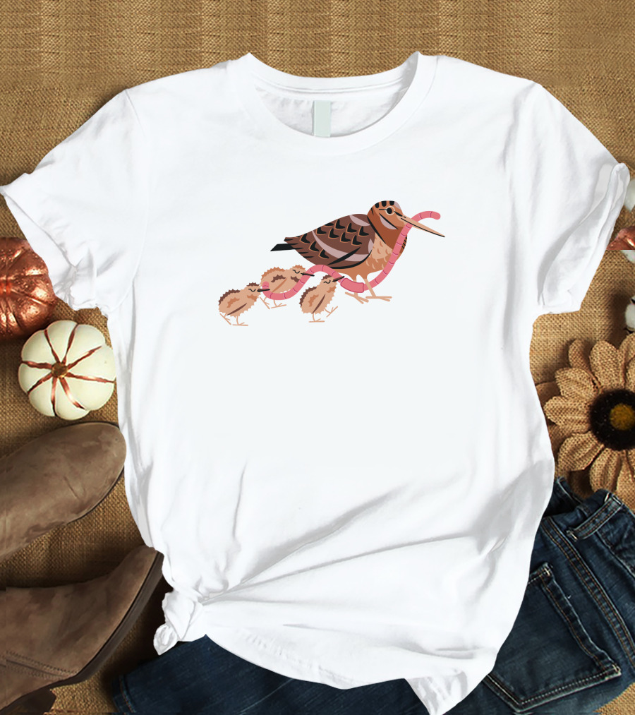 Everpress Shop Everybody Grab Hold Bird And Chicks With Worms T-Shirt