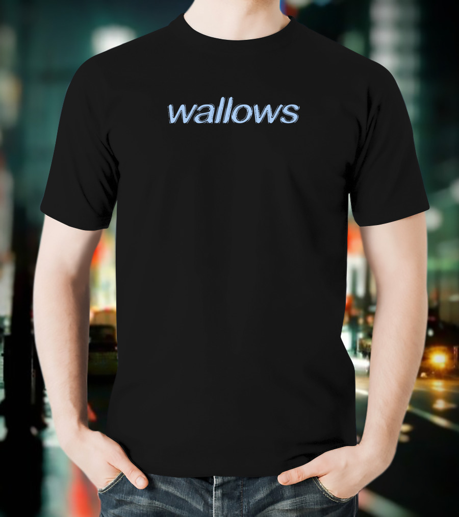 Wallows Music Merch Textured Type Wallows Band T-Shirt