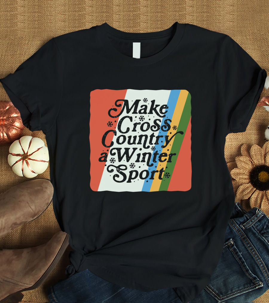 Kyle Merber Make Cross Country A Winter Sport Diadora Colorful Stripe T-Shirt