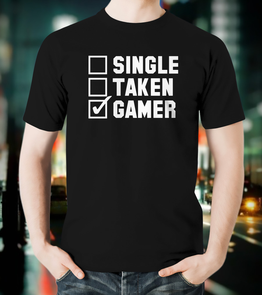 Single Taken Gamer Spacey Soda2 T-Shirt