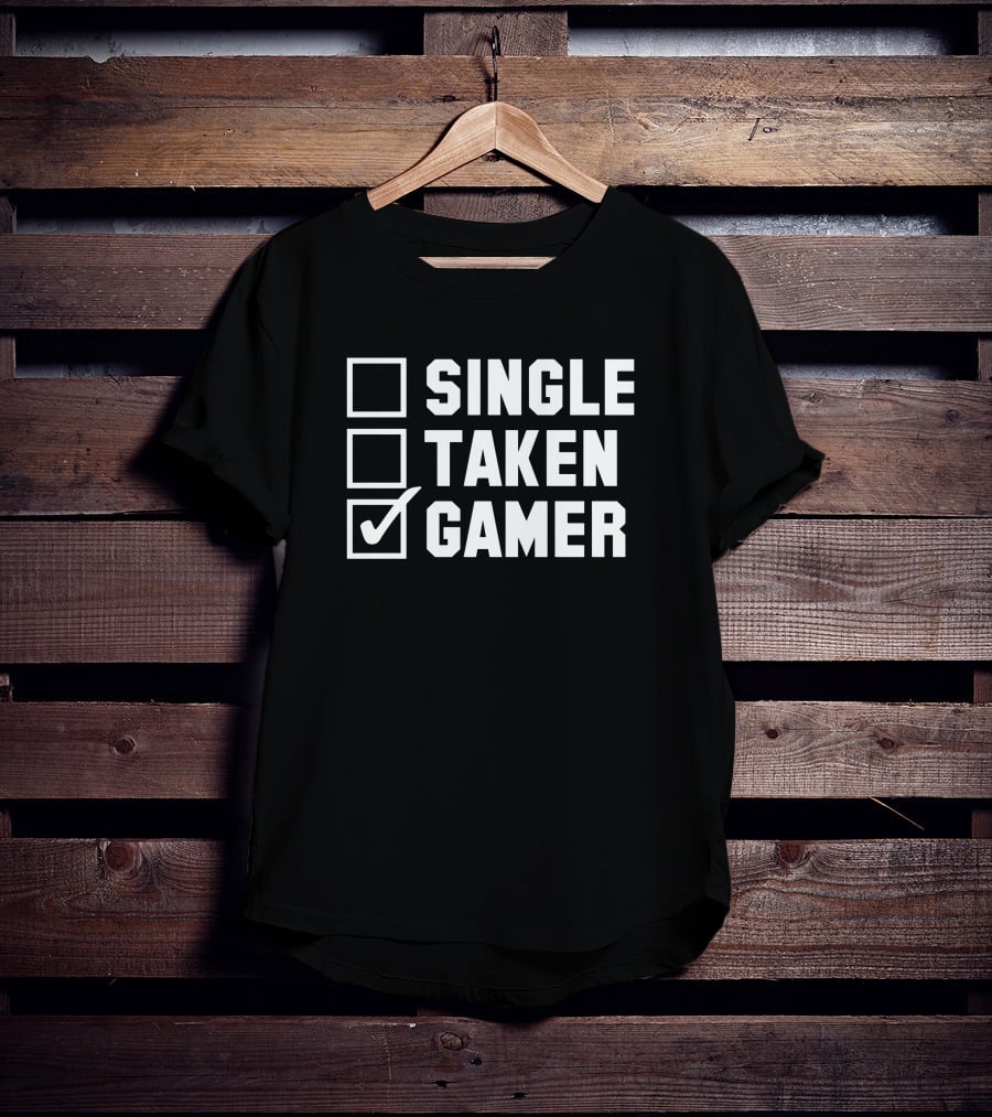 Single Taken Gamer Spacey Soda2 T-Shirt