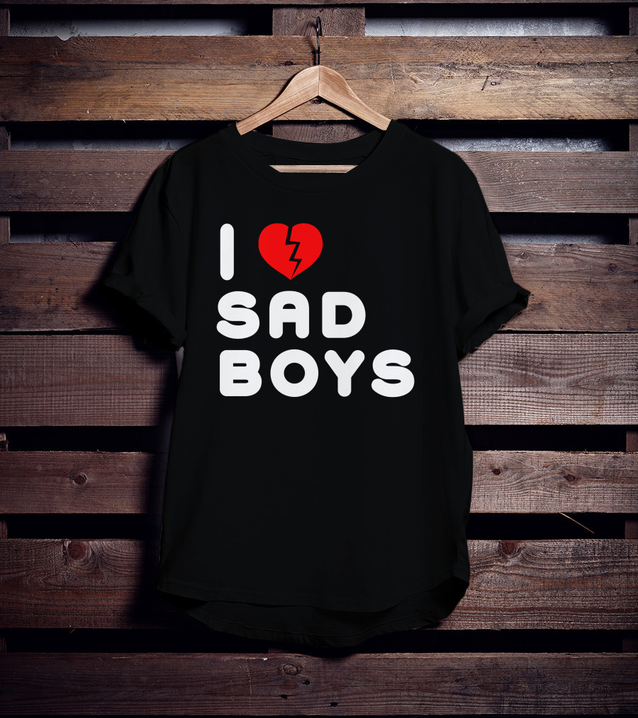 I Heart Sad Boys Broken Heart T-Shirt
