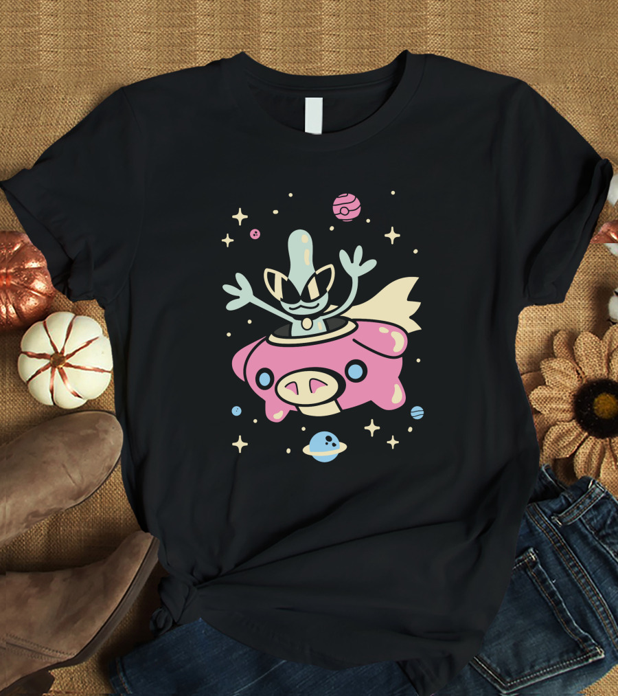 The Yetee Shop Space Glasses Alien In Spaceship By Jaime Ugarte T-Shirt