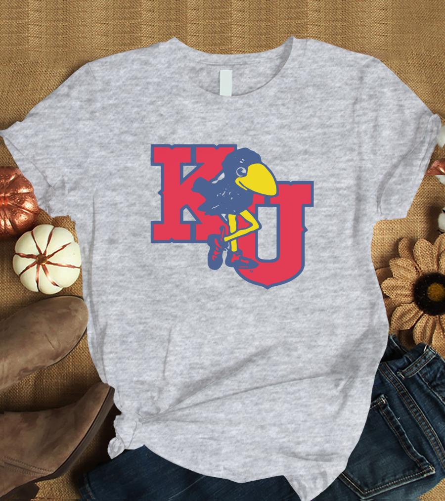 KU Homefield Vintage Long Leg Jayhawk T-Shirt