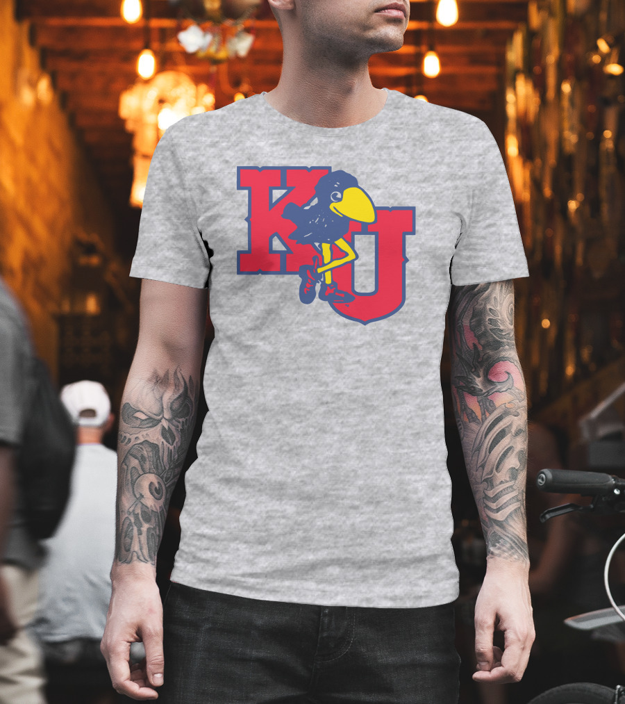 KU Homefield Vintage Long Leg Jayhawk T-Shirt