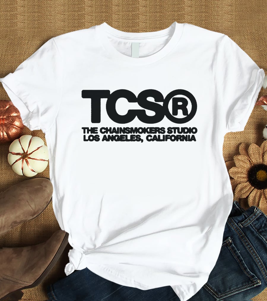TCS The Chainsmokers Studio Los Angeles California The Chainsmokers Merch Store T-Shirt
