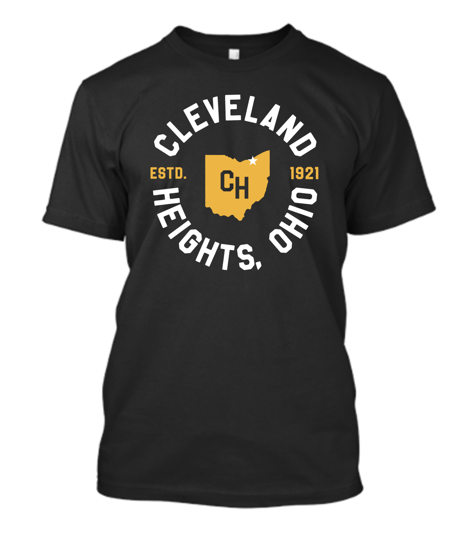 Cleveland Heights Ohio Estd 1921 Cleveland Clothing Co Store CH Map T-Shirt