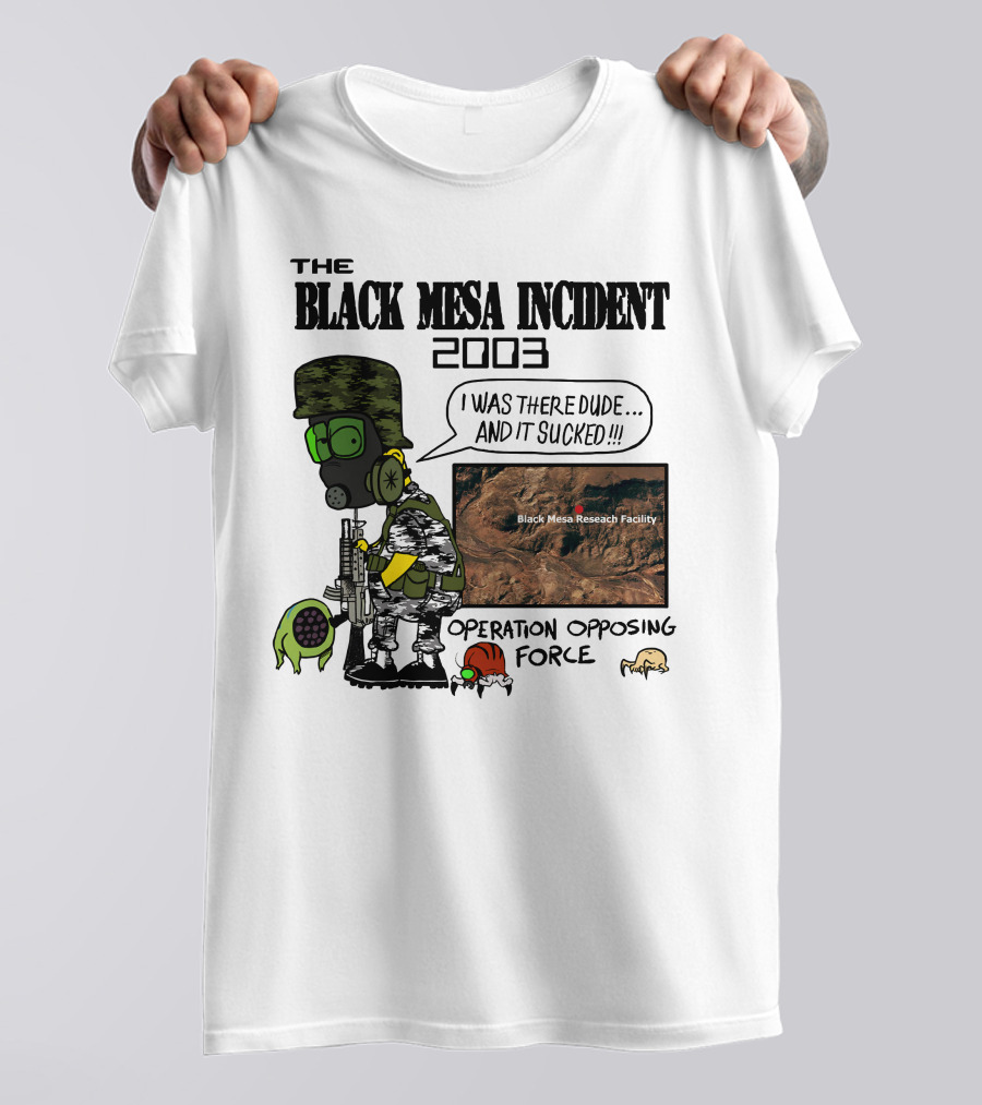 The Black Mesa Incident 2003 Operation Opposing Force Bootleg Bart Style Maurs T-Shirt