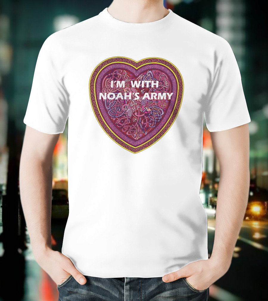 I'm With Noah's Army Heart T-Shirt