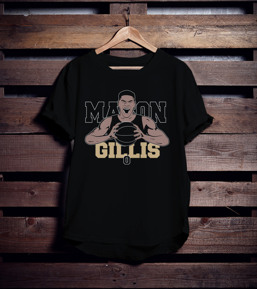 Mason Gillis Basketball Player Energetic Portrait Jon Rothstein Nice Bison Store T-Shirt