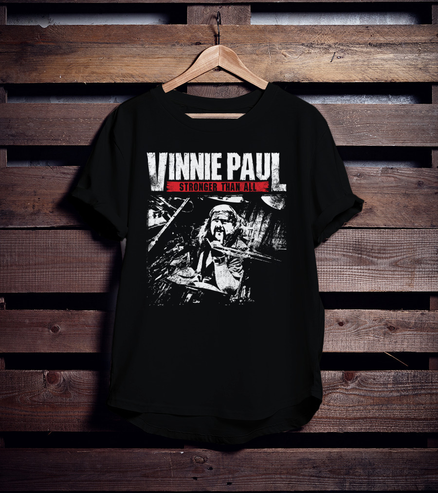 Vinnie Paul Stronger Than All Vintage Drumming T-Shirt