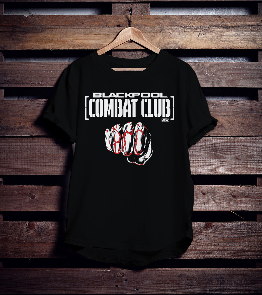 AEW Blackpool Combat Club Forged Fist T-Shirt