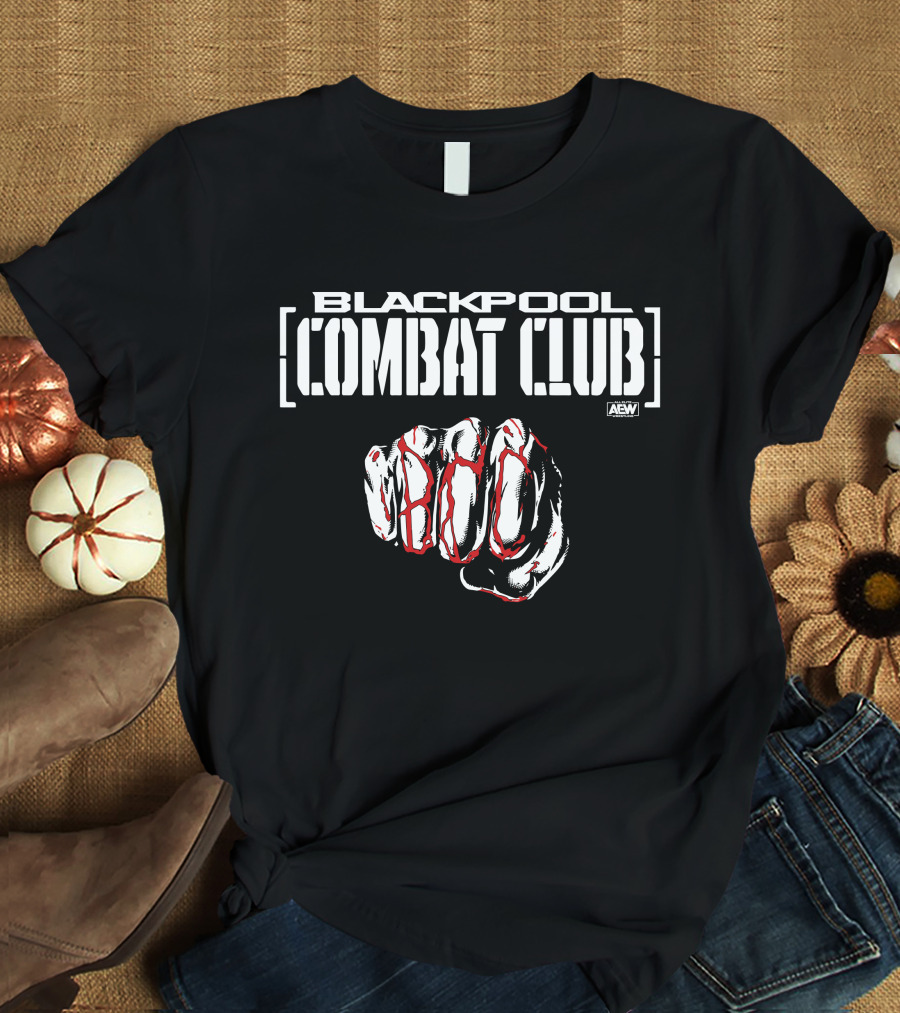 AEW Blackpool Combat Club Forged Fist T-Shirt