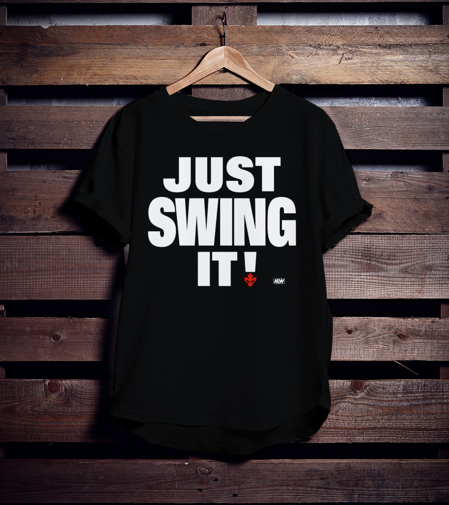 Aew All Elite Wrestling Shawn Spears Just Swing It Canadian Maple Leaf T-Shirt