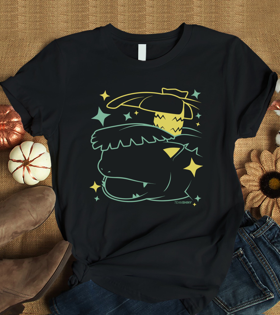 Land Merch Adrive Team Shiny 003 Pokemon Venusaur Ludicolo Stars T-Shirt