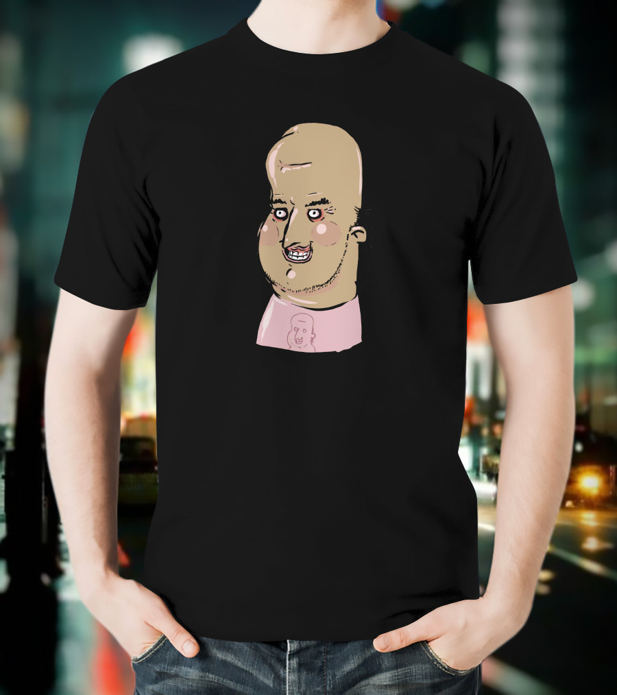 Zogi Corp Store The Critique Jhonen Vasquez Andrew Bell Character With Cartoon Face T-Shirt