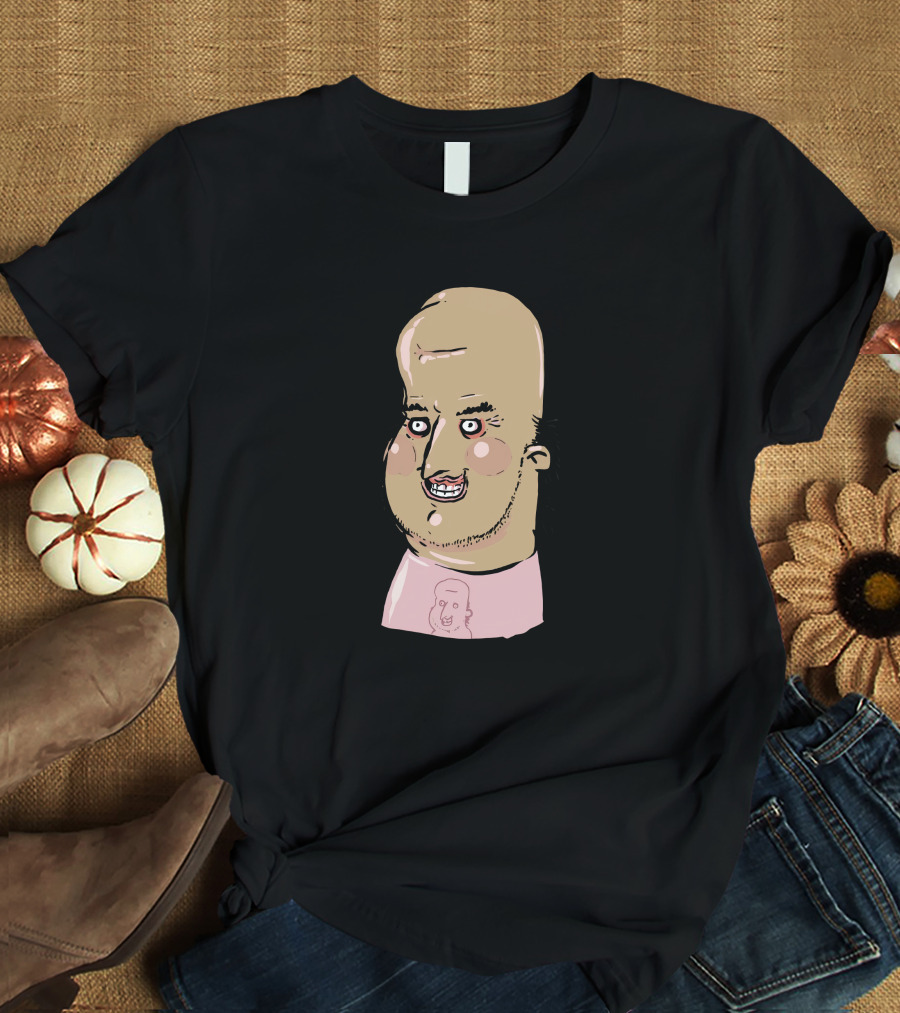 Zogi Corp Store The Critique Jhonen Vasquez Andrew Bell Character With Cartoon Face T-Shirt