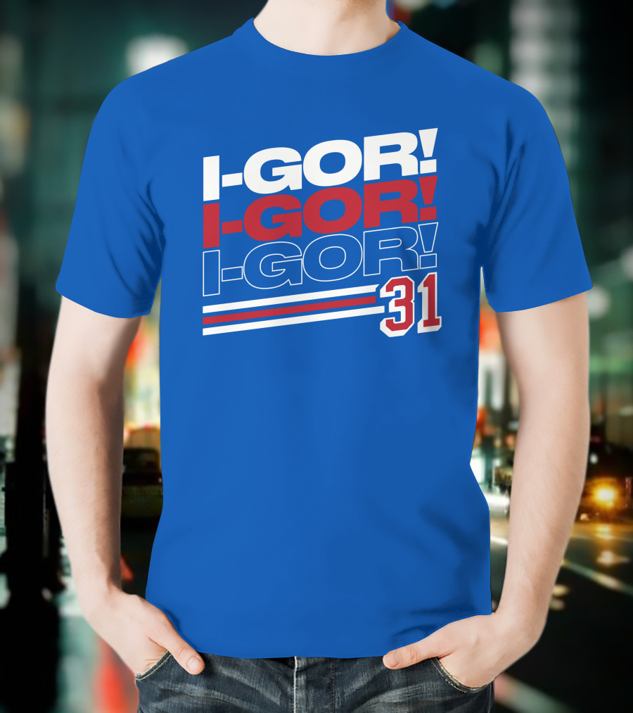 We Bleed Blue NYC Merch Store I-Gor I-Gor I-Gor 31 T-Shirt