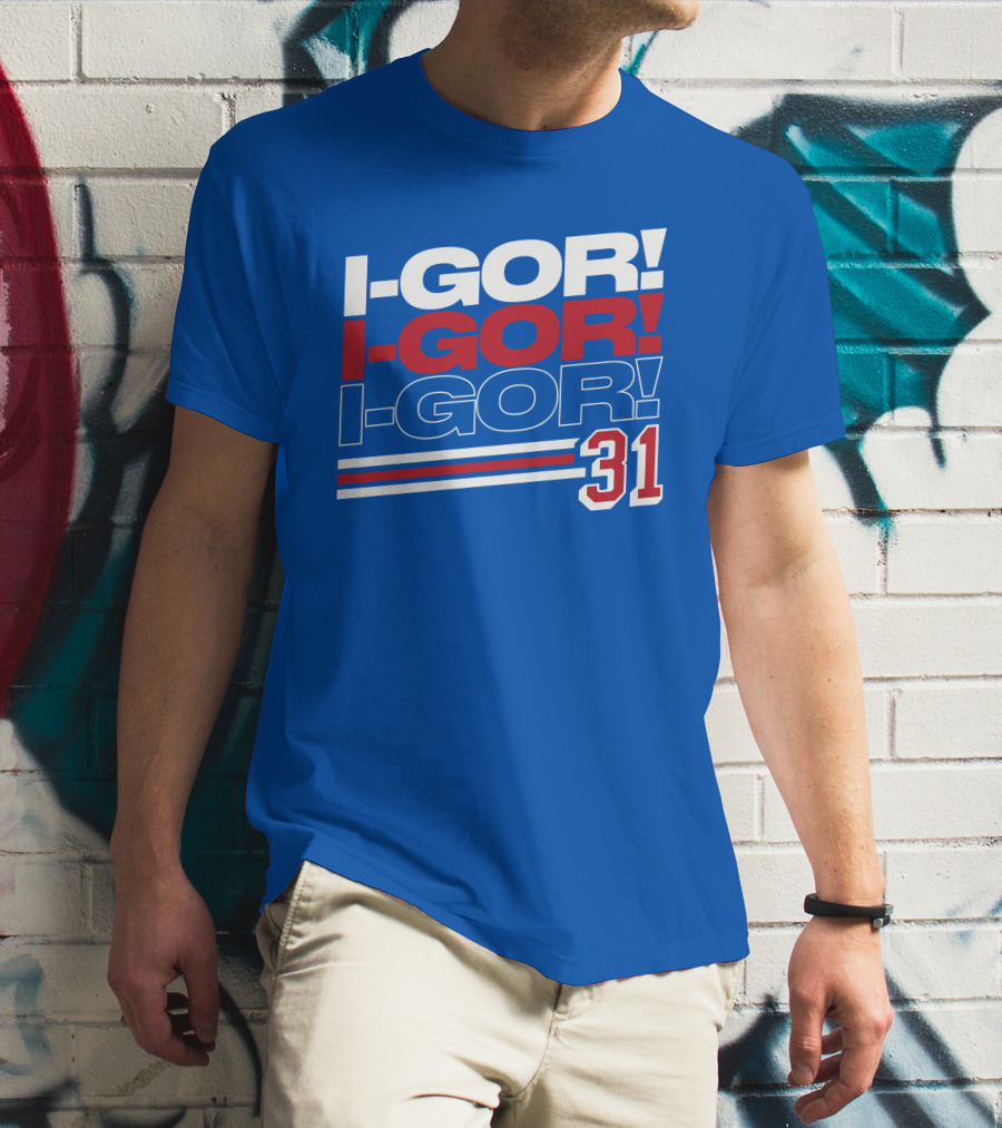 We Bleed Blue NYC Merch Store I-Gor I-Gor I-Gor 31 T-Shirt