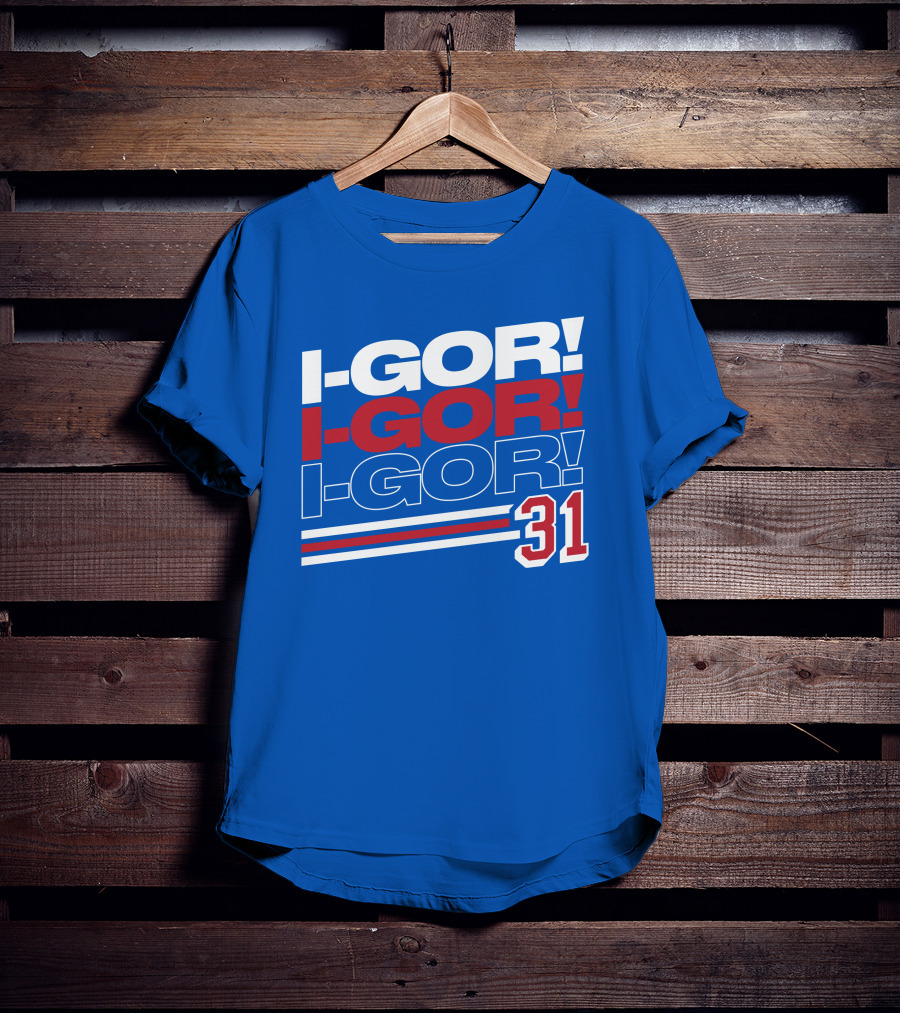 We Bleed Blue NYC Merch Store I-Gor I-Gor I-Gor 31 T-Shirt