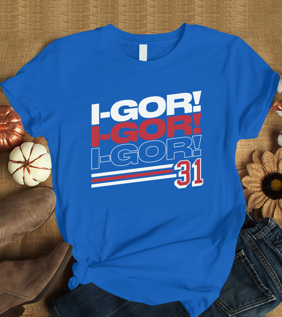 We Bleed Blue NYC Merch Store I-Gor I-Gor I-Gor 31 T-Shirt