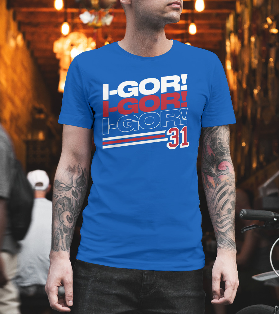 We Bleed Blue NYC Merch Store I-Gor I-Gor I-Gor 31 T-Shirt
