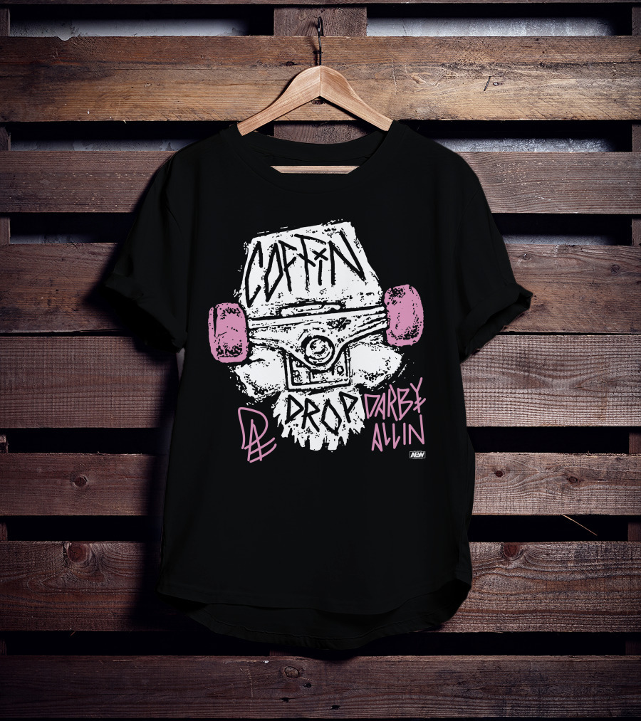 AEW Shop All Elite Wrestling Darby Allin Coffin Drop Snapped T-Shirt