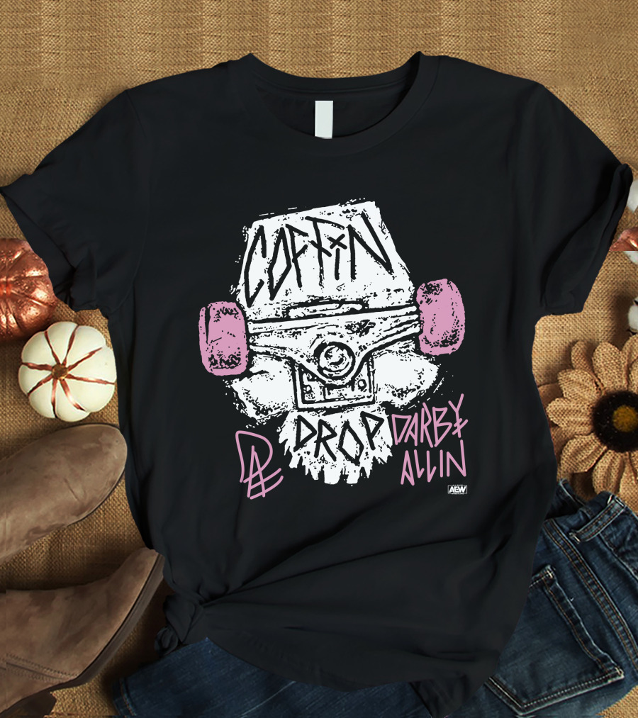 AEW Shop All Elite Wrestling Darby Allin Coffin Drop Snapped T-Shirt