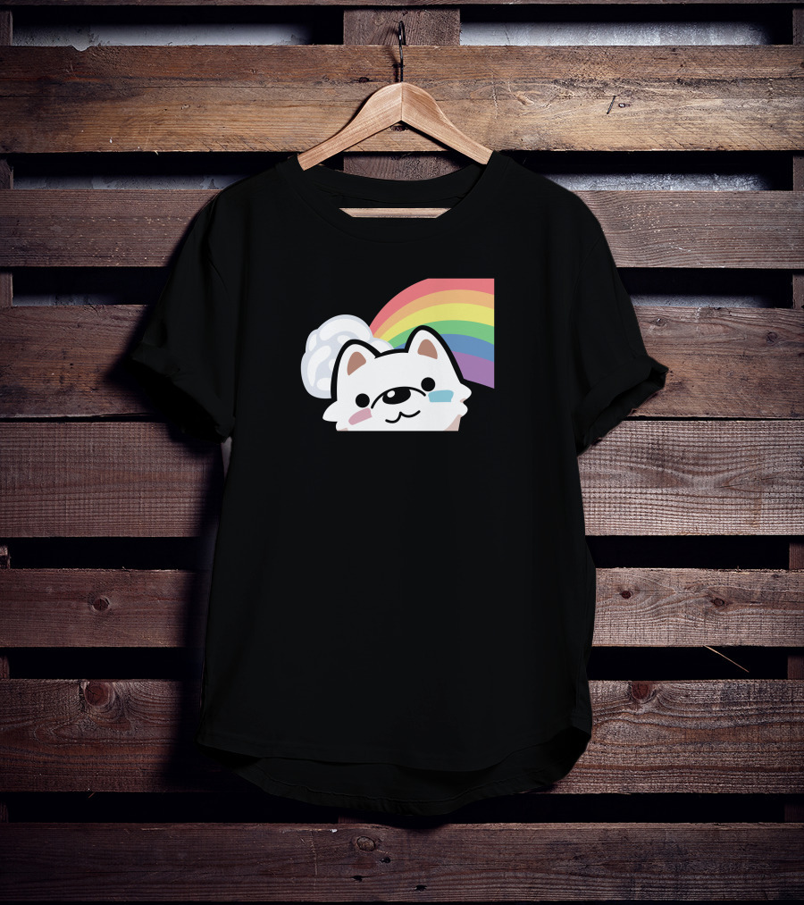 Streame Lements Merch DarkViperAU Pride Rainbow Dog T-Shirt