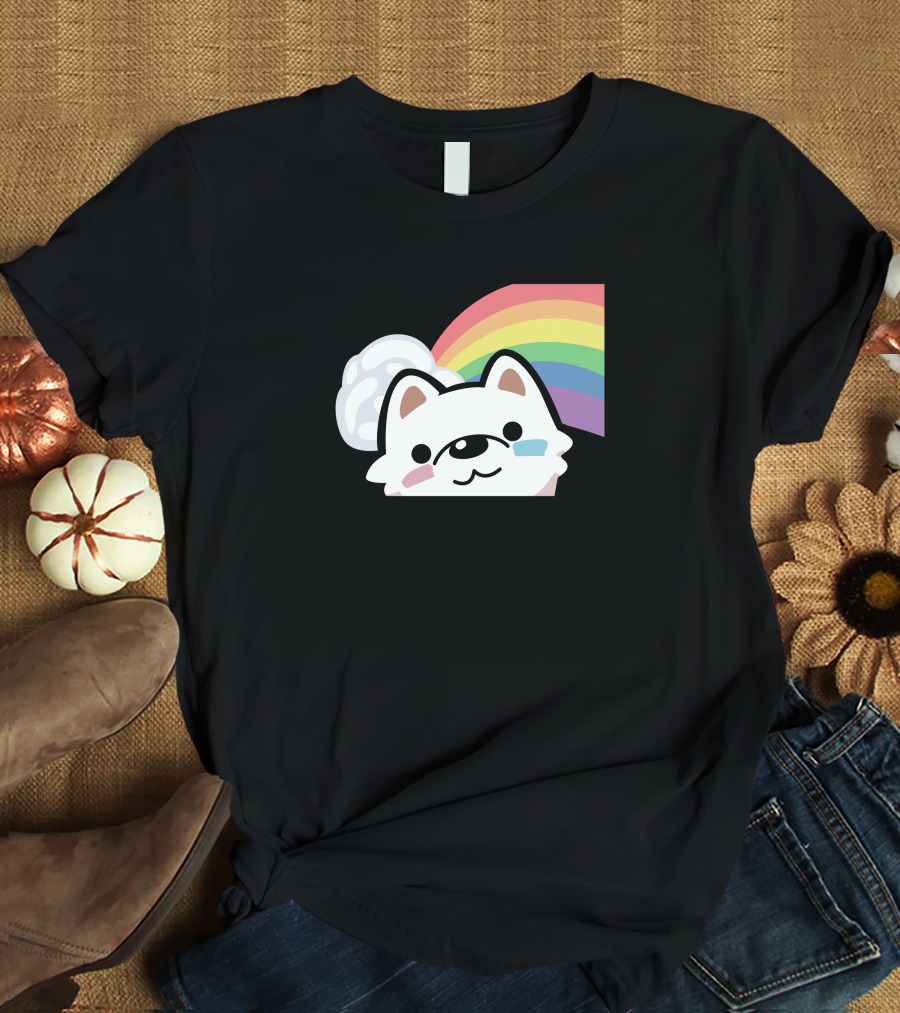 Streame Lements Merch DarkViperAU Pride Rainbow Dog T-Shirt
