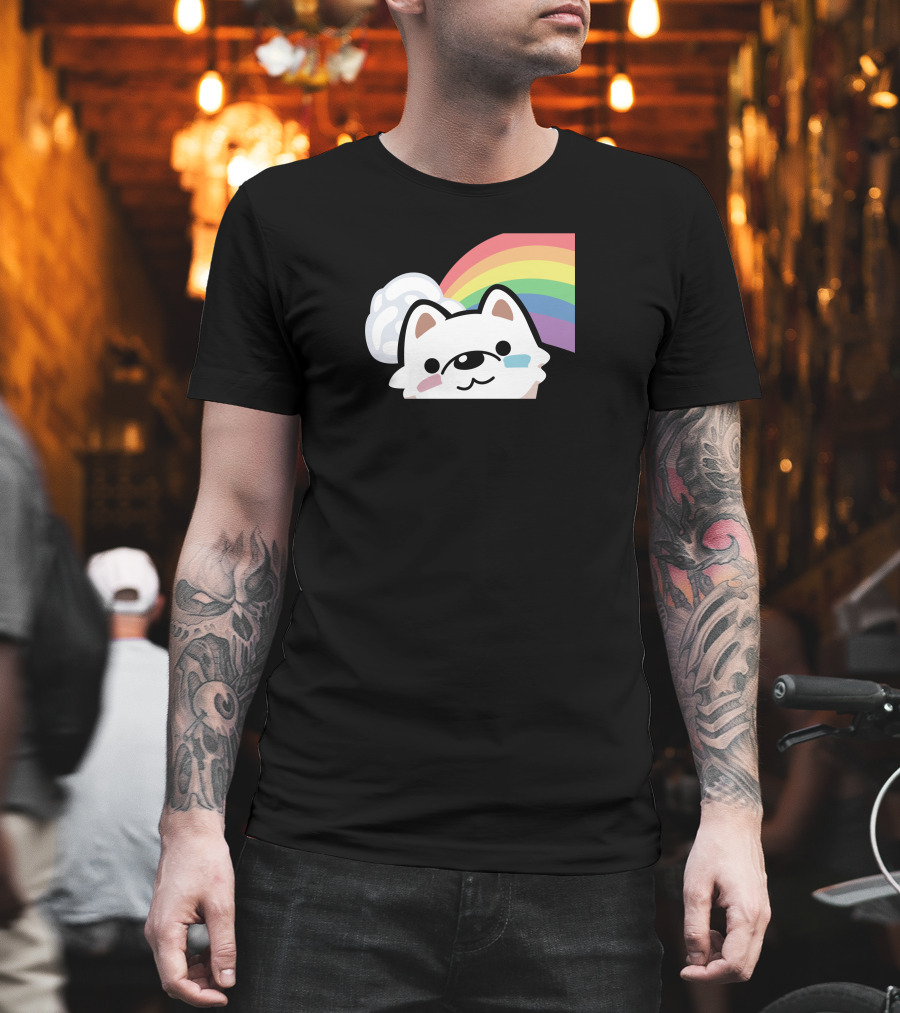 Streame Lements Merch DarkViperAU Pride Rainbow Dog T-Shirt