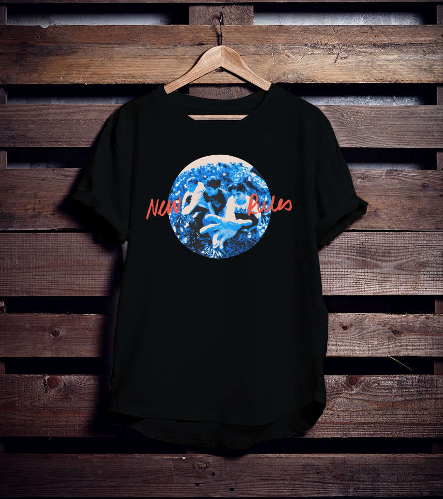 New Rules Band Blue-Tone Group Circle T-Shirt