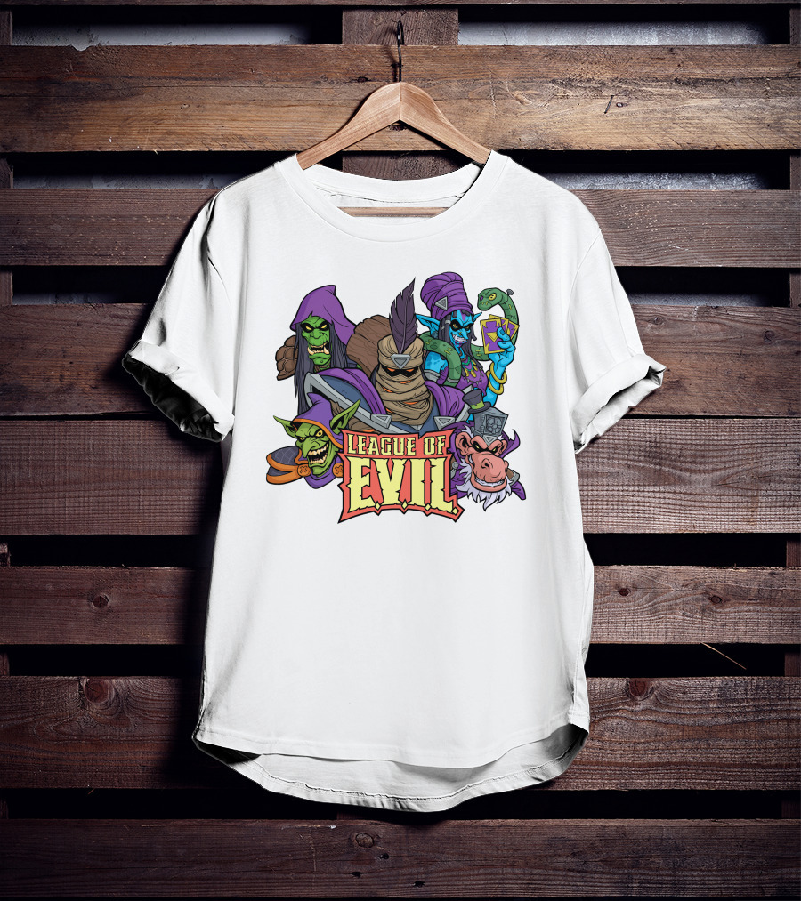 League Of Evil Fantasy Villains Assembly T-Shirt