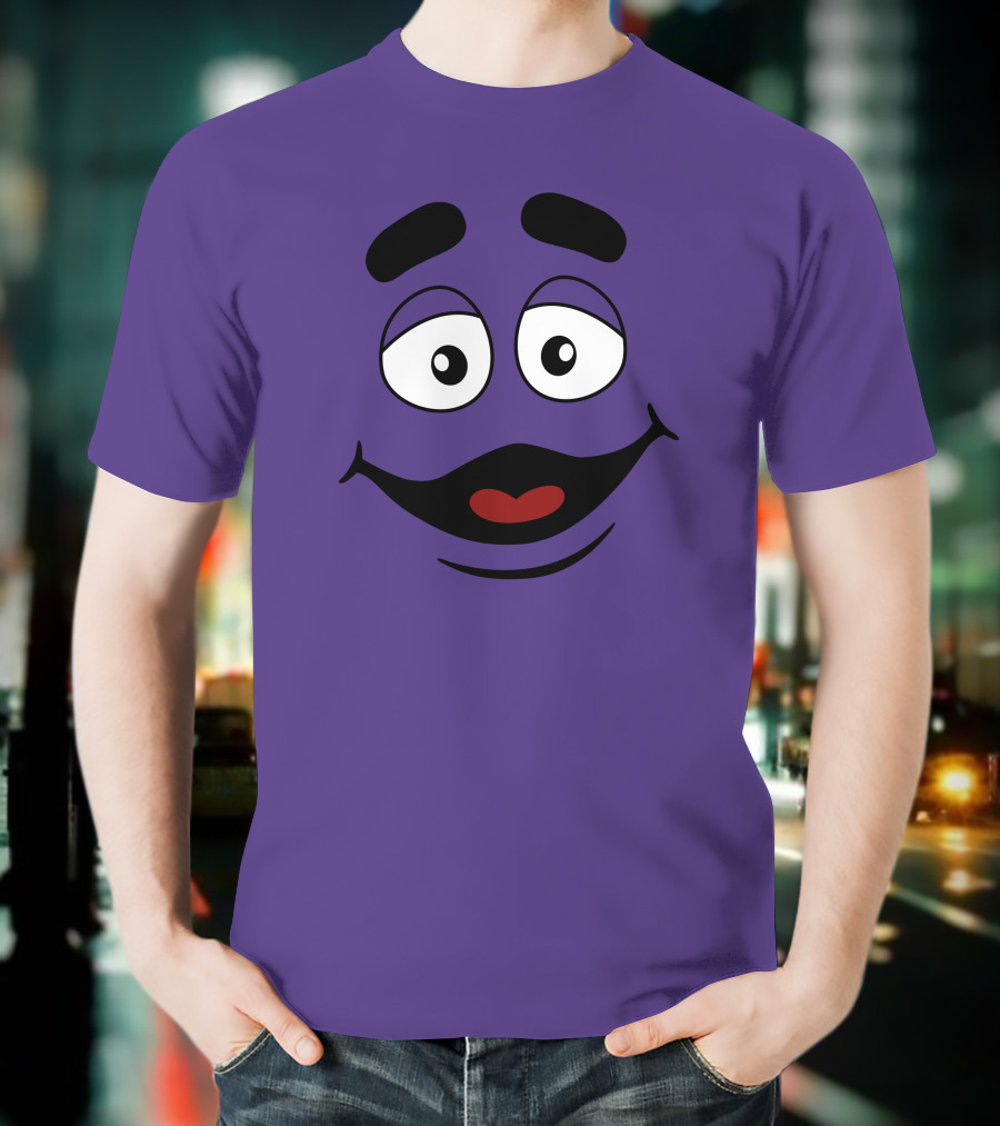 Grimace Smile Face McDonald's Character T-Shirt