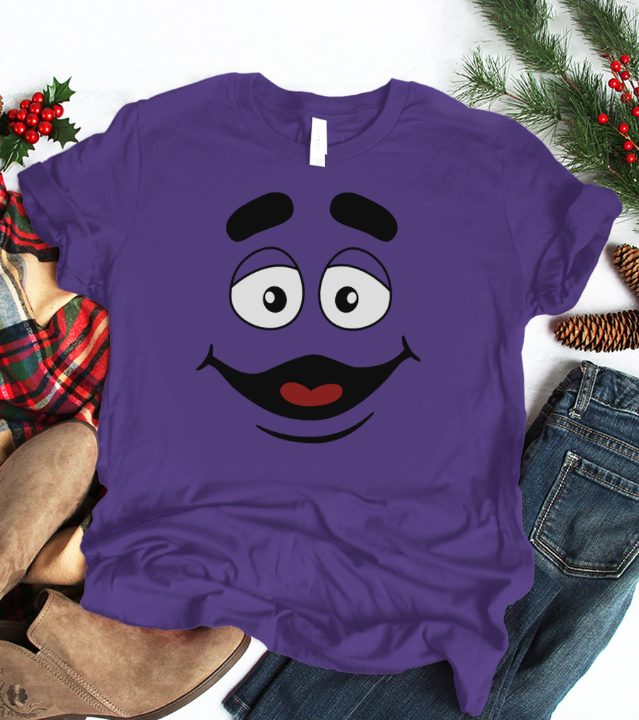 Grimace Smile Face McDonald's Character T-Shirt
