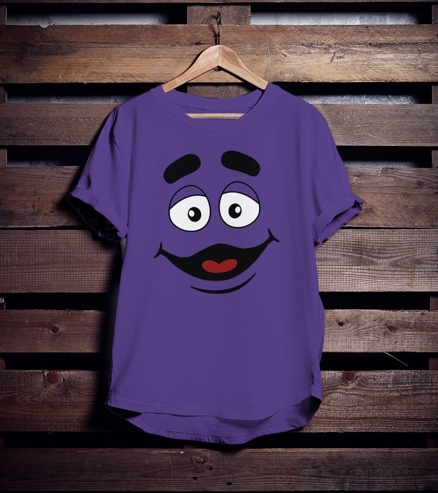 Grimace Smile Face McDonald's Character T-Shirt