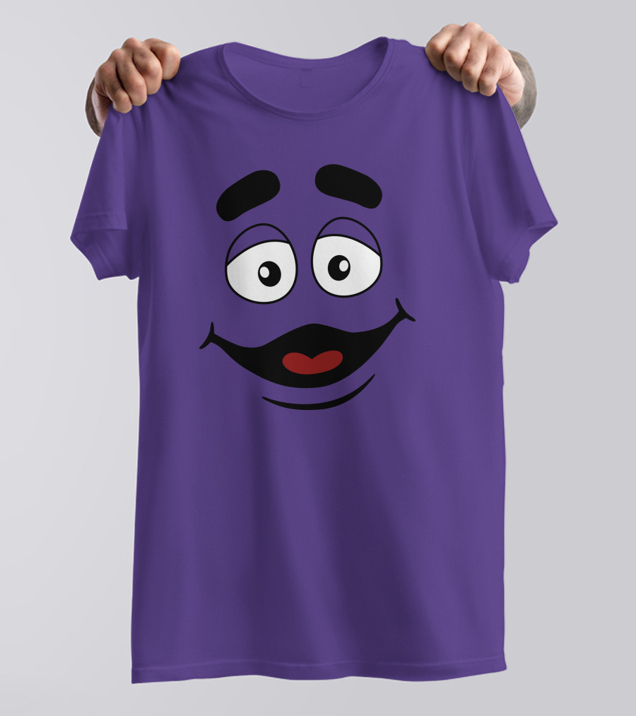 Grimace Smile Face McDonald's Character T-Shirt