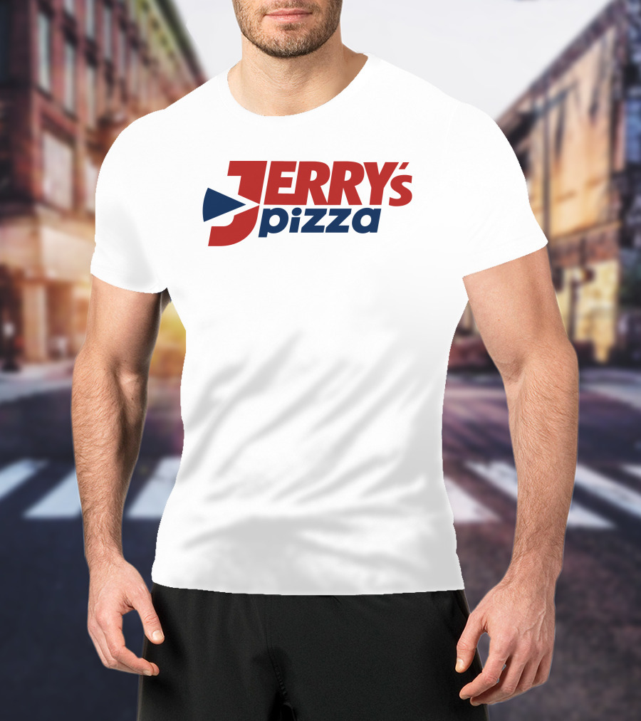 Eric D Jerrys Pizza Logo Design Jerrys Pizza T-Shirt