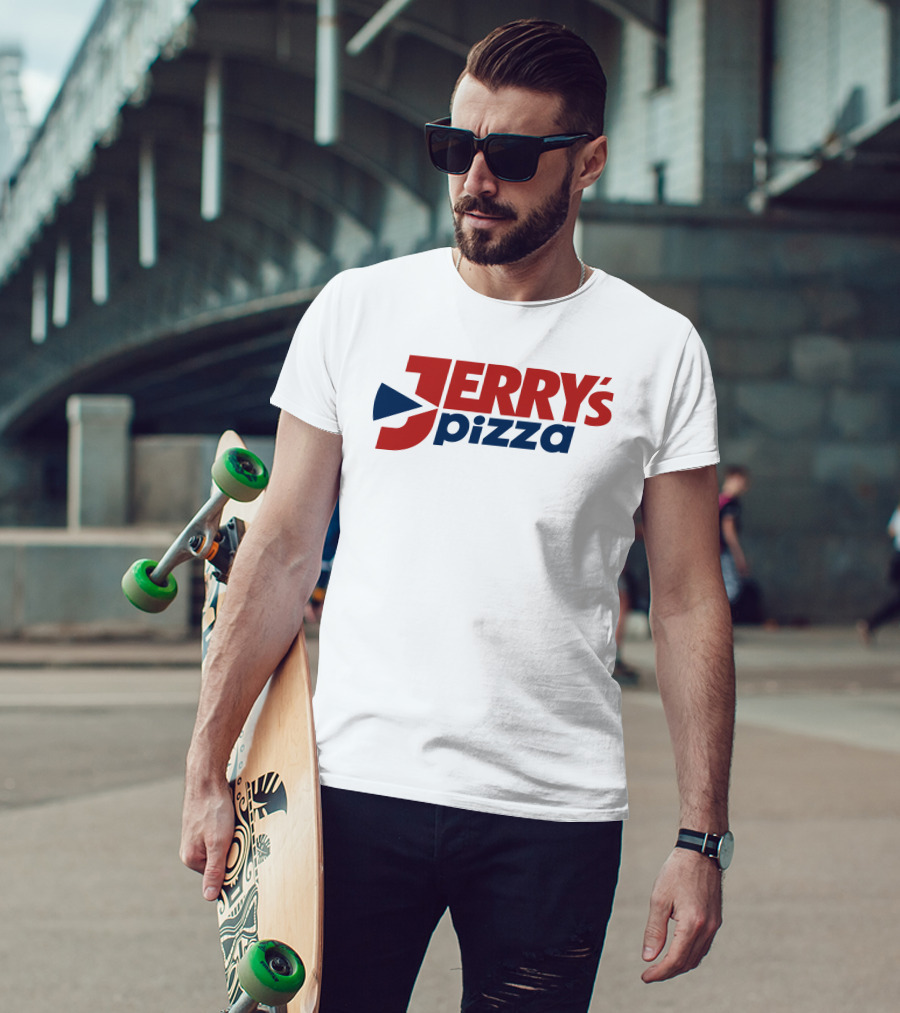 Eric D Jerrys Pizza Logo Design Jerrys Pizza T-Shirt