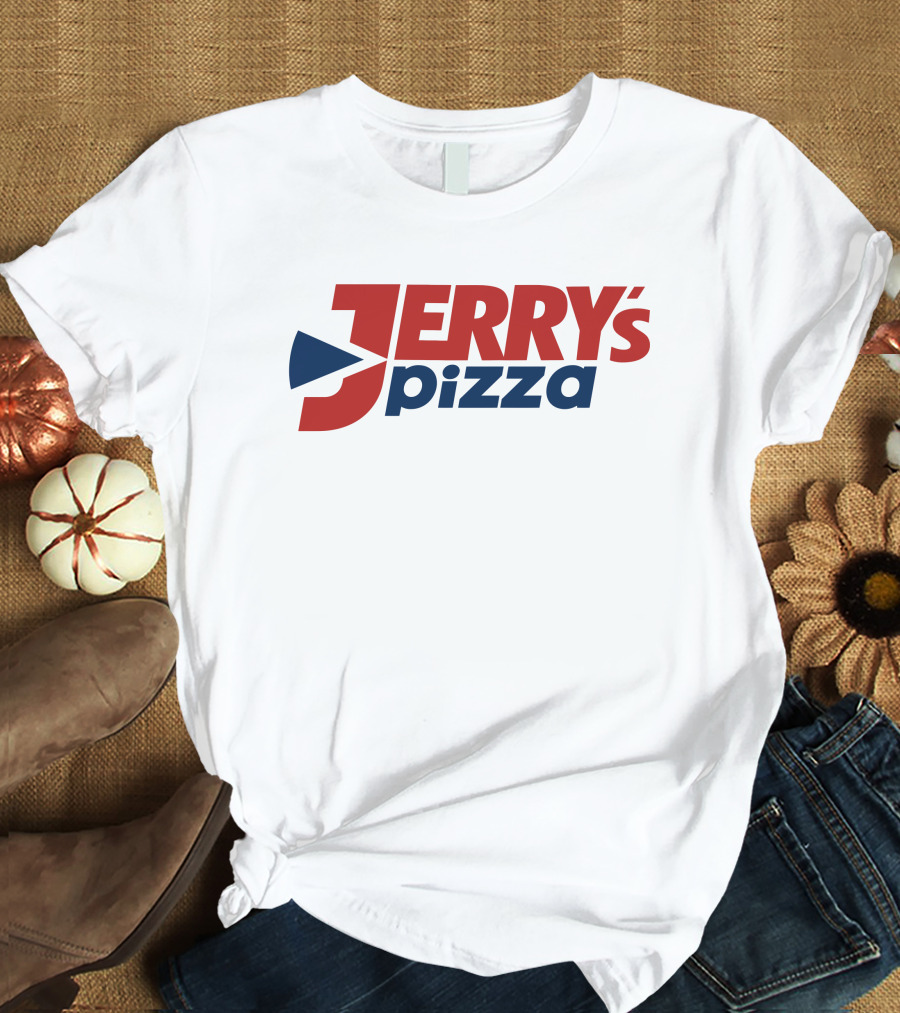 Eric D Jerrys Pizza Logo Design Jerrys Pizza T-Shirt