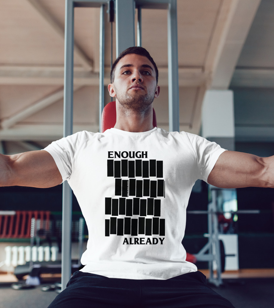 Bomb The Music Industry Enough Already Iconic Bar T-Shirt