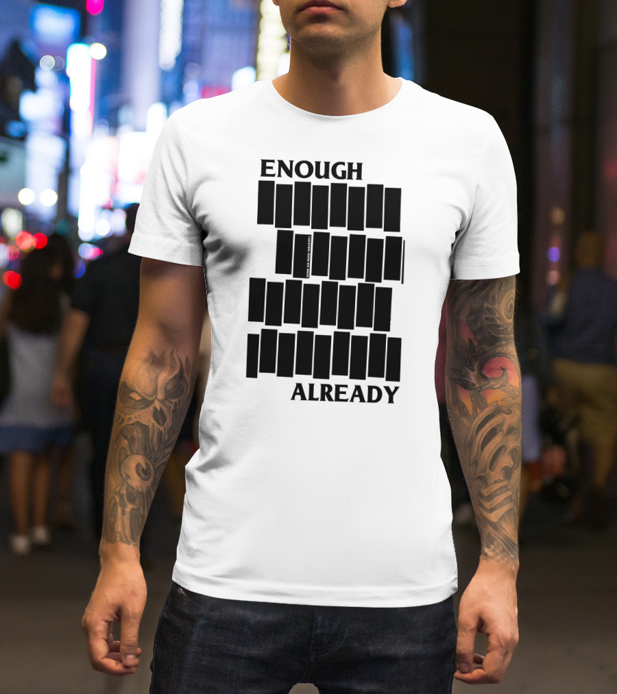 Bomb The Music Industry Enough Already Iconic Bar T-Shirt