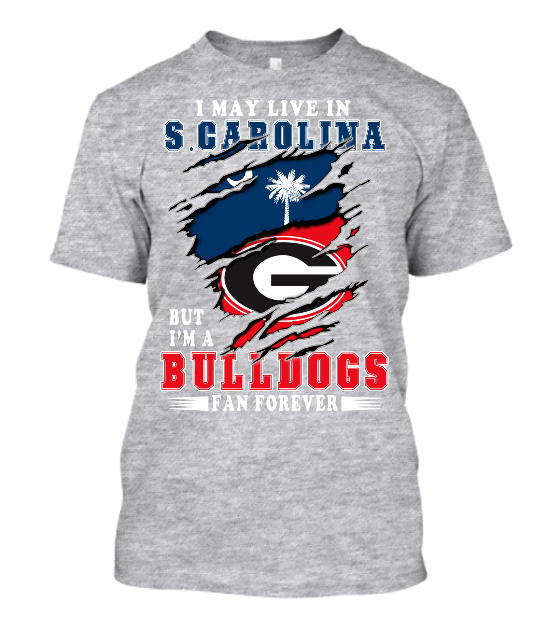 S. Carolina Bulldogs Fan Georgia Forever T-Shirt