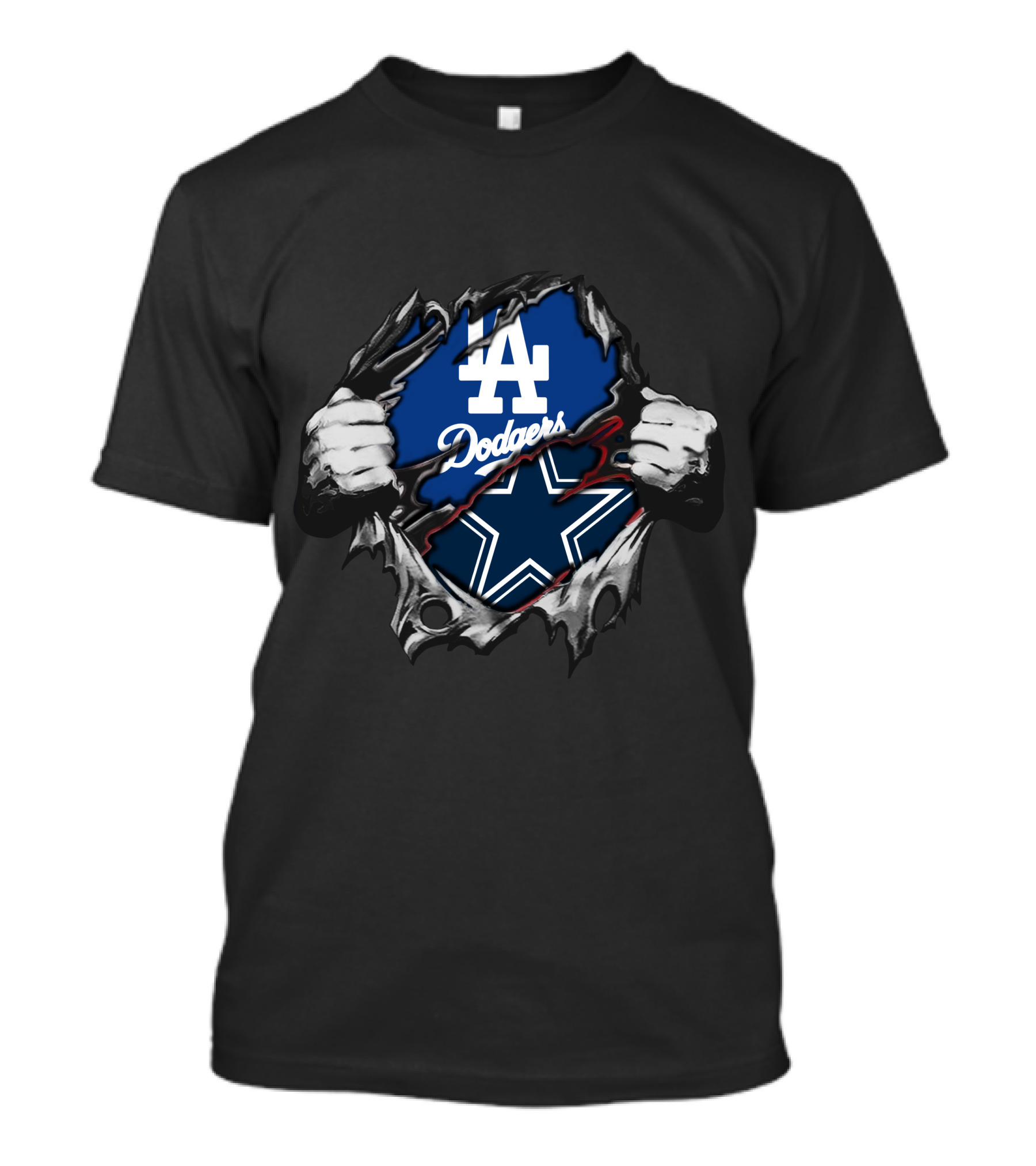 Cowboys La Dodgers Logo Mashup T-Shirt